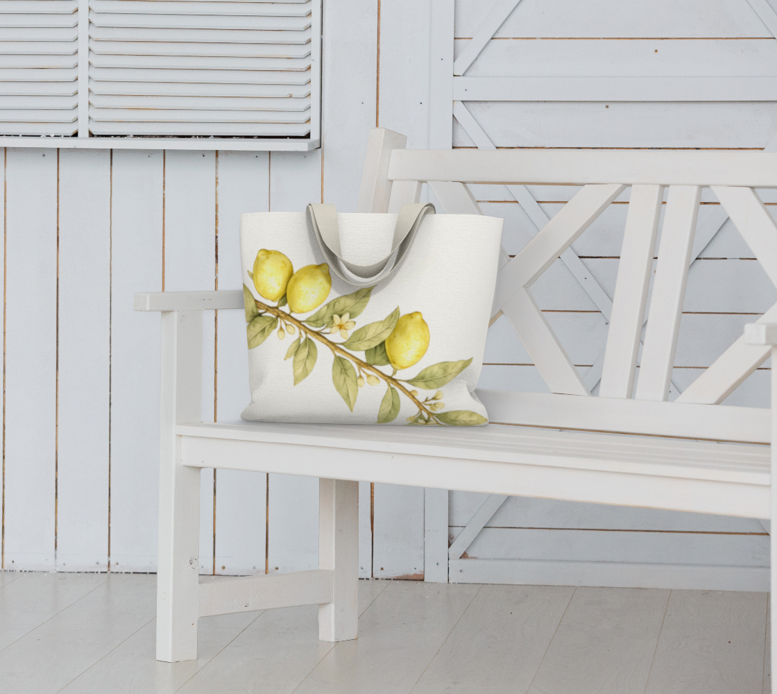 Lemon Branch Cotton Market Tote
