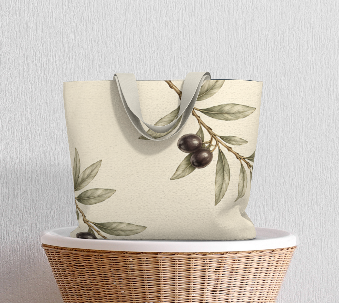 Olive Branch Market Tote Bag
