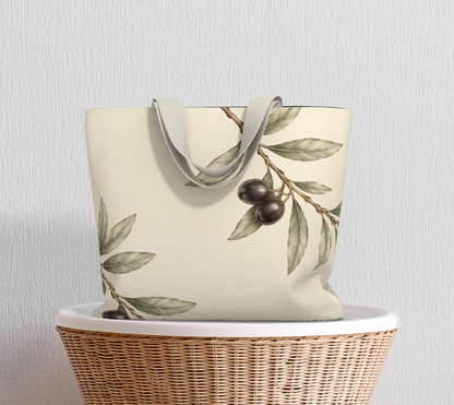 Olive Branch Market Tote Bag