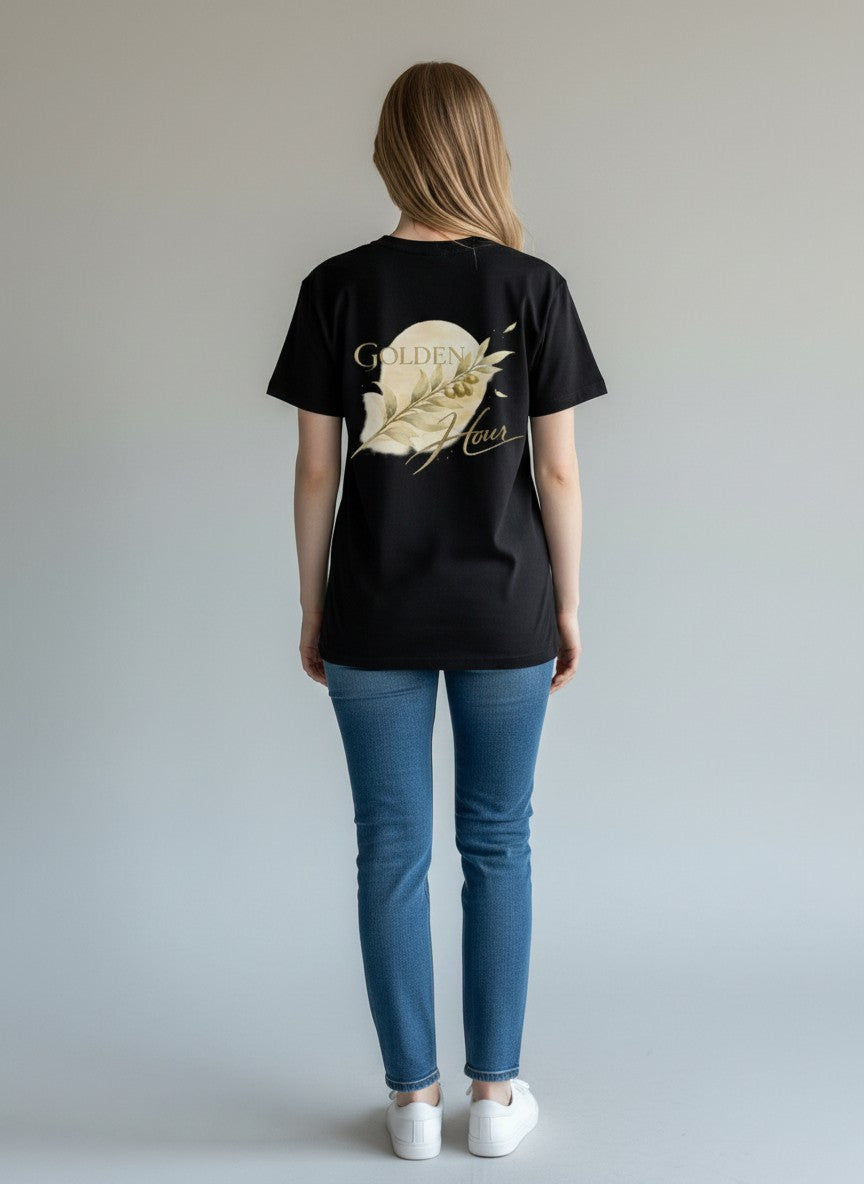 Golden Hour Slim-Fit Women's Graphic T-Shirt