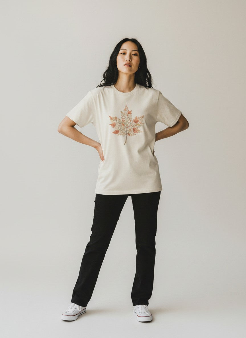 Maple Botanica Premium Graphic T-Shirt