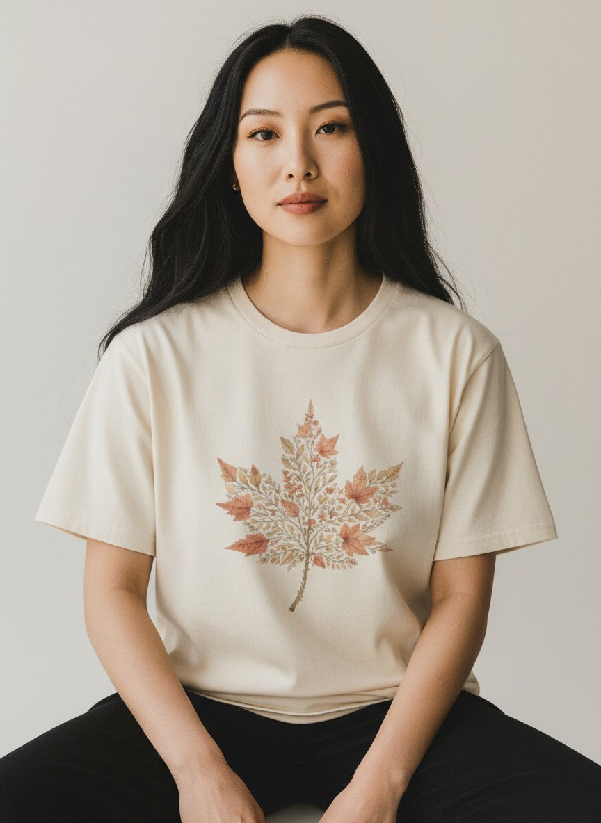 Maple Botanica Premium Graphic T-Shirt