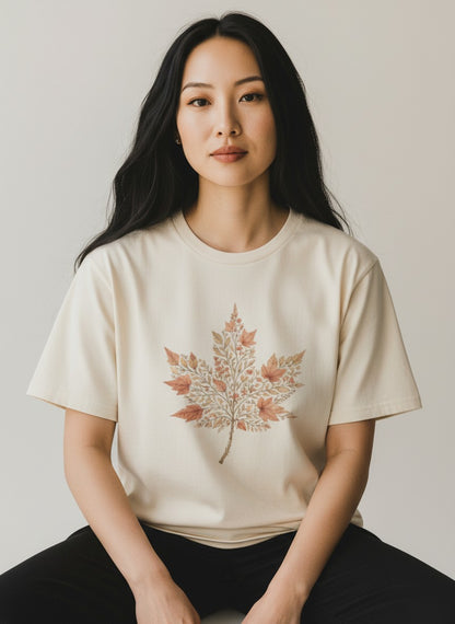 Maple Botanica Premium Graphic T-Shirt