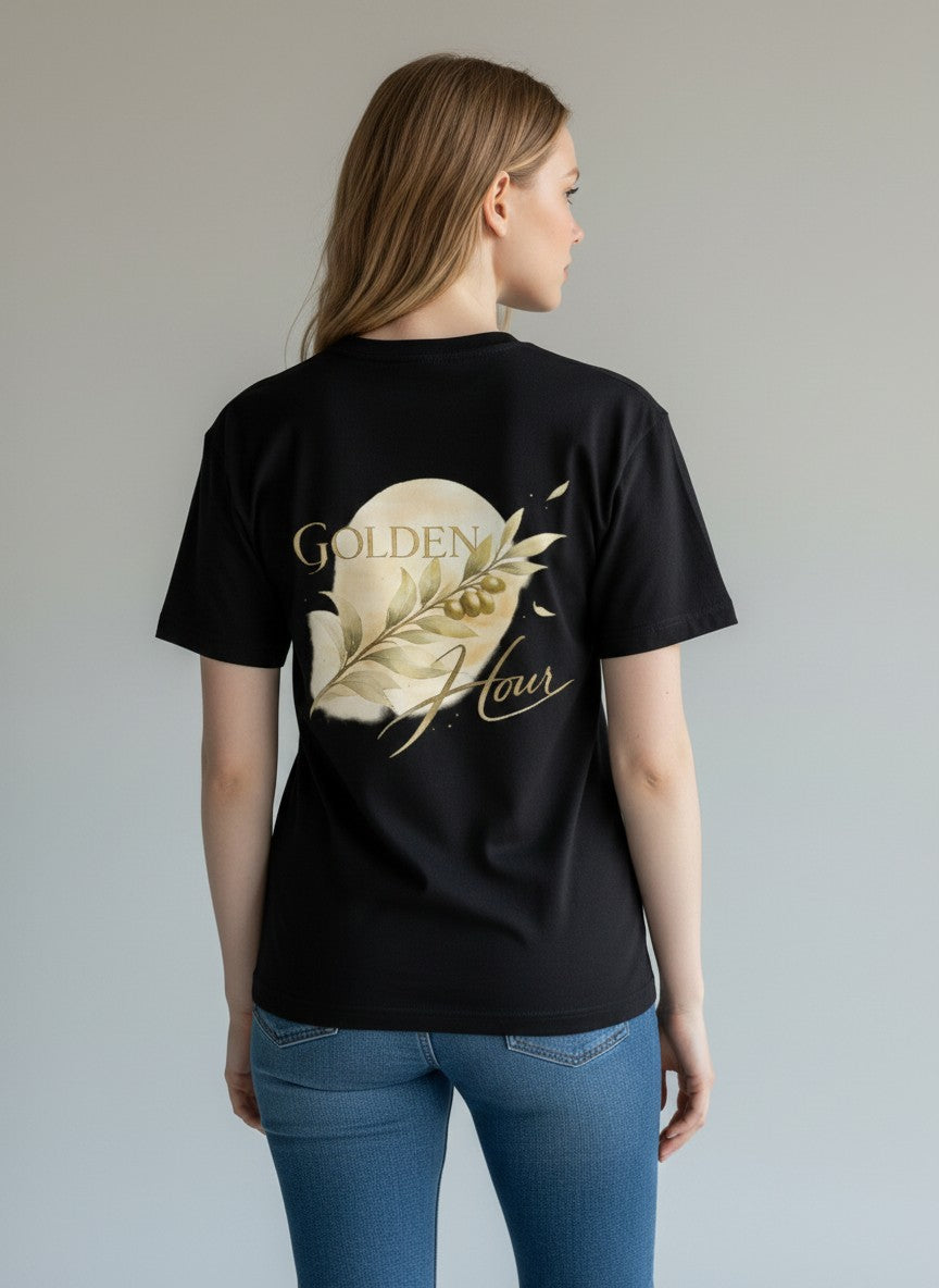 Golden Hour Slim-Fit Women's Graphic T-Shirt