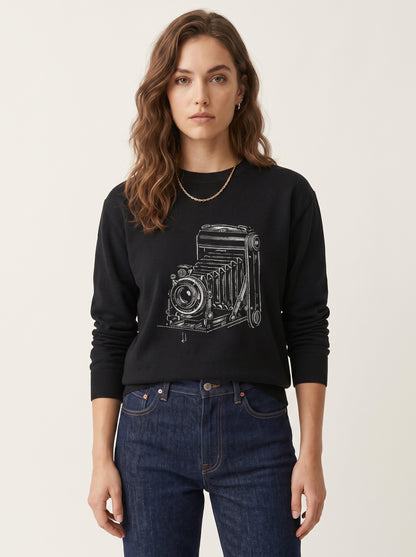 Vintage Camera Premium Crewneck Sweatshirt