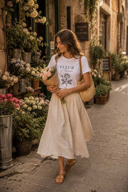 Fleur d'Amour Premium Graphic T-Shirt