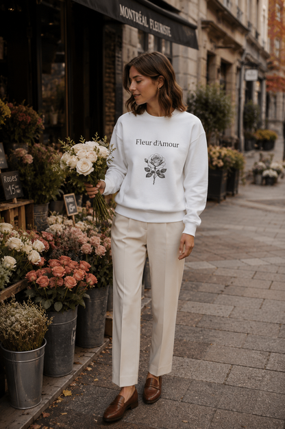 Fleur d'Amour Premium Crewneck Sweatshirt