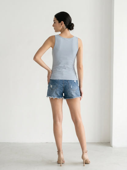Hydrangea Study Slim-Fit Tank Top