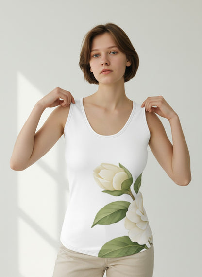 Camellia Study Slim-Fit Tank Top