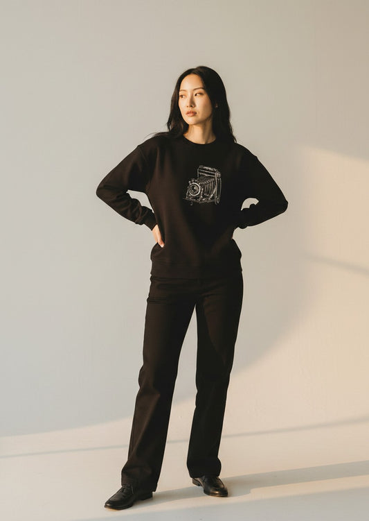Vintage Camera Premium Crewneck Sweatshirt