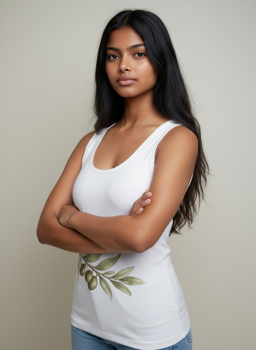 Olive Branch Study Slim-Fit Tank Top
