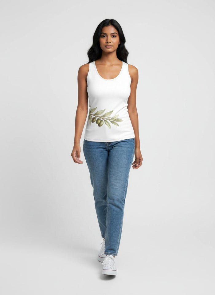 Olive Branch Study Slim-Fit Tank Top