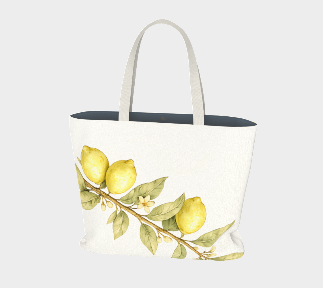 Lemon Branch Cotton Market Tote