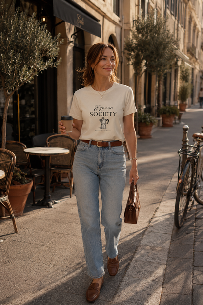 Espresso Society Premium Graphic T-Shirt