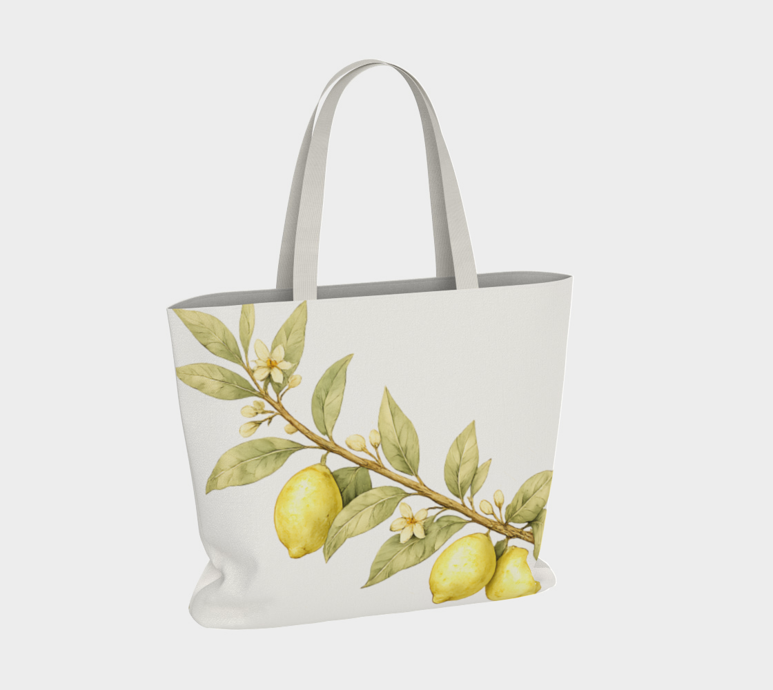 Lemon Branch Cotton Market Tote