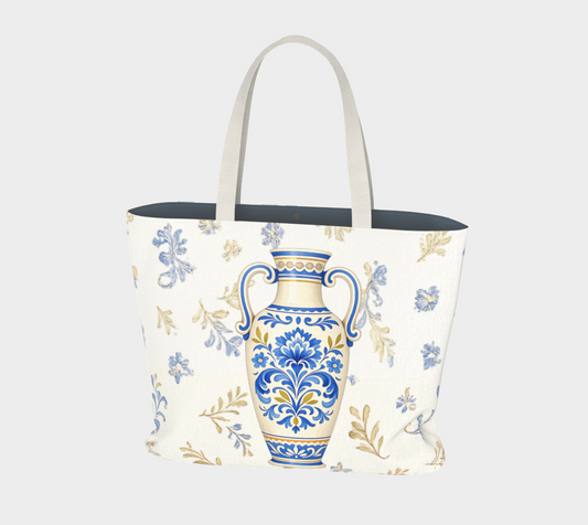 Mediterranean Amphora Market Tote