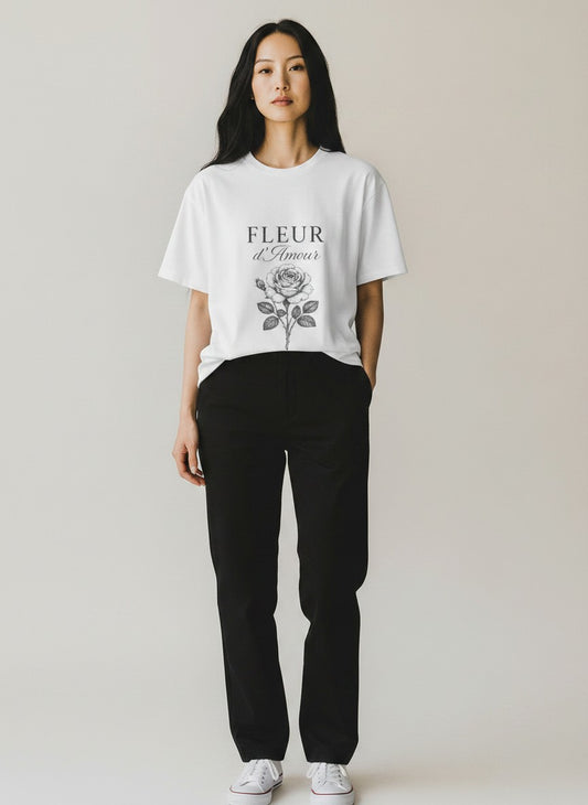 Fleur d'Amour Premium Graphic T-Shirt